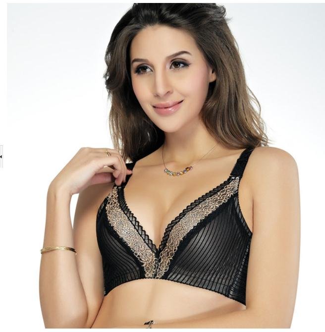Deep-v gold bra women push-up bra adjusting bras brand name underwear underpants 8199 high quality 2 colors 4 sizes