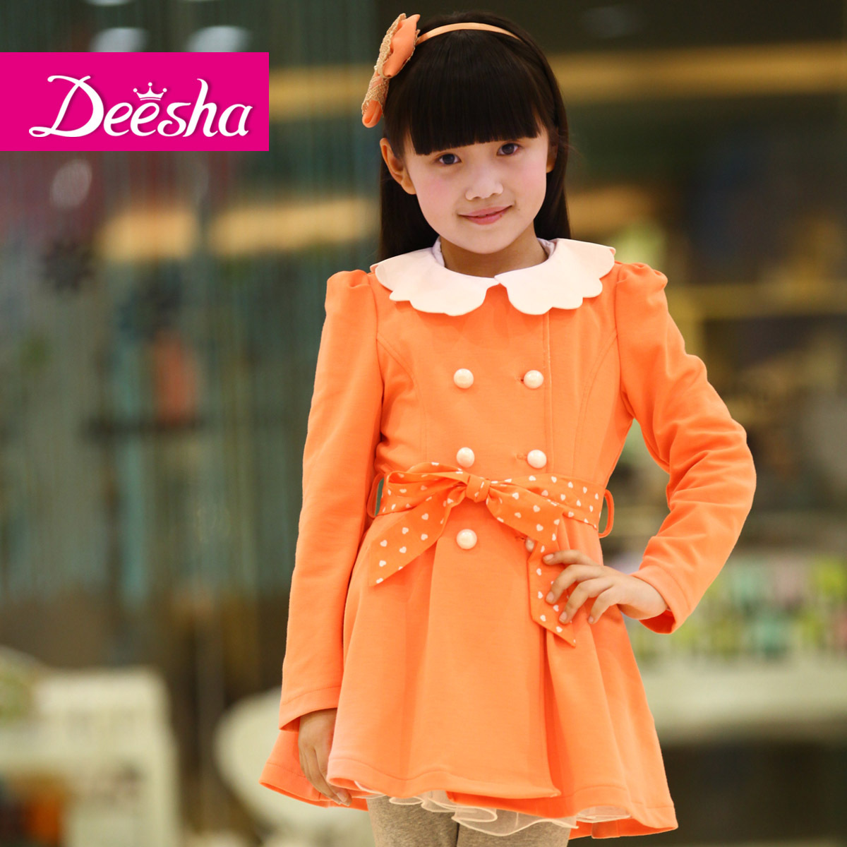 DEESHA 2012 autumn new arrival female clothing baby princess child long-sleeve trench 1217016