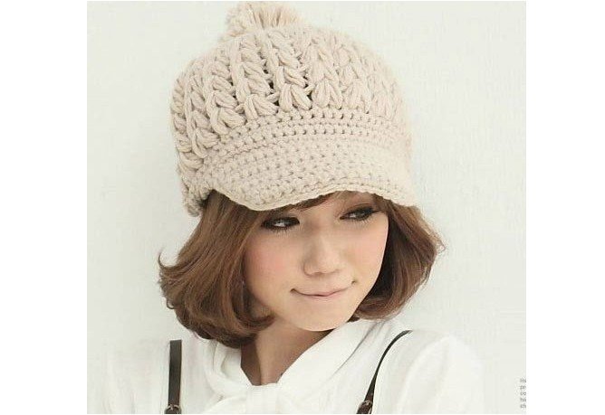 Delicate Gift Handmade Women Hat Winter Beanies Peaked Cap For Woman Nice  Lady's Headwear 8 Colors For Choose Cloth Accessory