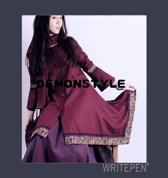 [DEMONSTYLE]Autumn new arrival coat,lady's coat,women's coat Q15