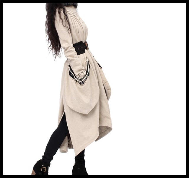DEMONSTYLE Autumn&Winter New arrival coat /overcoat+BELT FA10025D