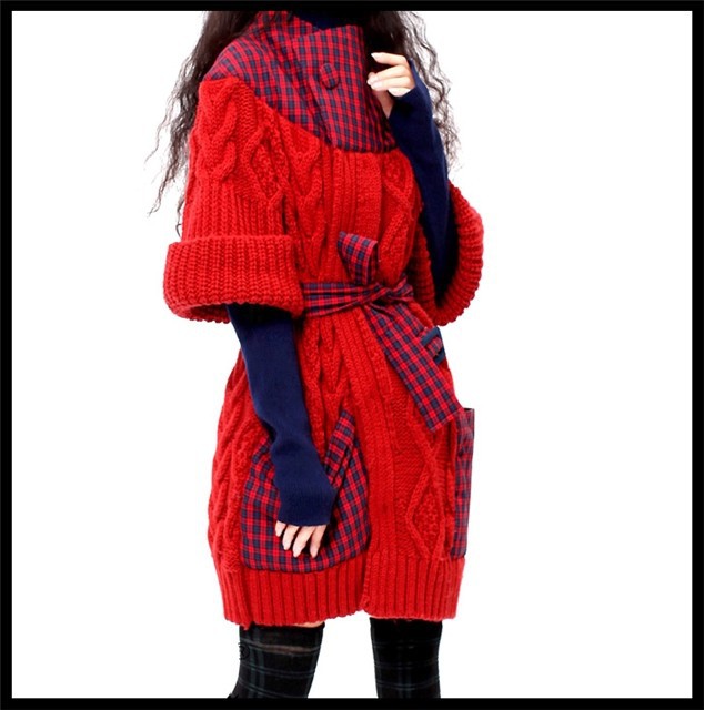 [DEMONSTYLE]Early Spring new arrival  knitwear,women's sweater coatYB12424D