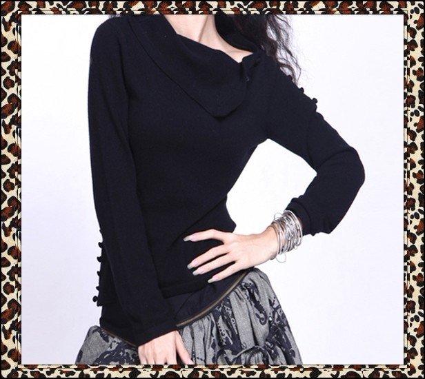DEMONSTYLE High quality cashmere sweater,lady's cashmere original designC05080