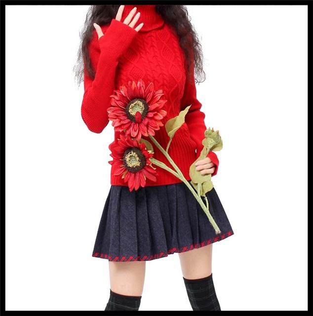 DEMONSTYLE Lady's 100%wool knitting sweater,women's sweater   YB12421D