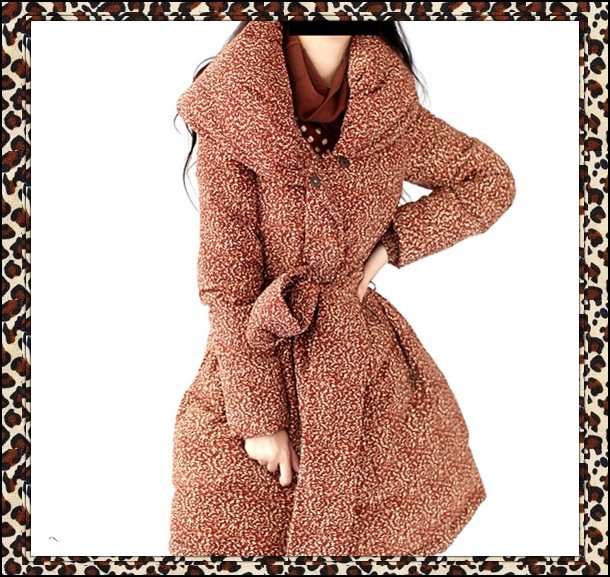 DEMONSTYLE lady's coat,women's winter coat,90% white duck  eiderdown overcoat K08539