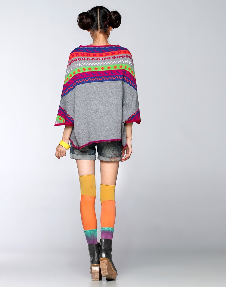 [DEMONSTYLE]lady's woolen knitwear,women's o-neck knitting shirt 23160041