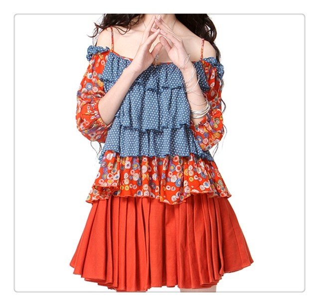 [DEMONSTYLE]new arrival lady's chiffon blouse,women's blouse SA10325X