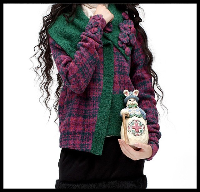 [DEMONSTYLE] new arrival original design jacket,wool jacket women's coat WA10229D