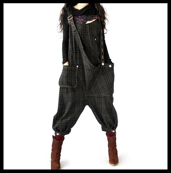 DEMONSTYLE New arrival Romper  lady's braces pants,braces trousers A09237