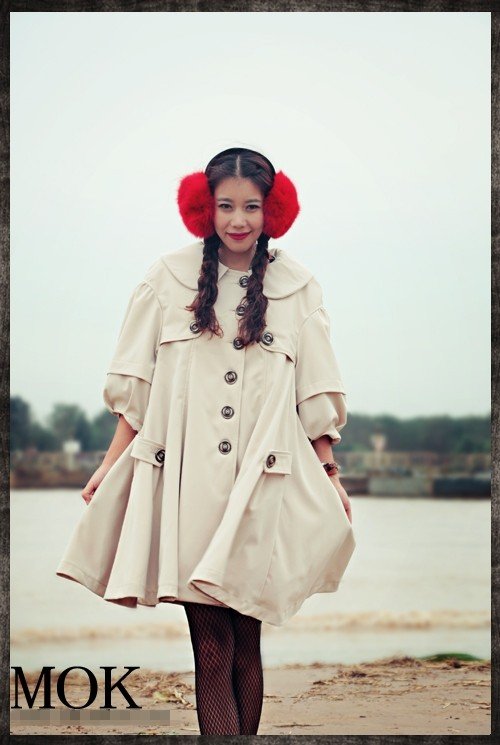 DEMONSTYLE  New arrival women's coat ,lady's trench