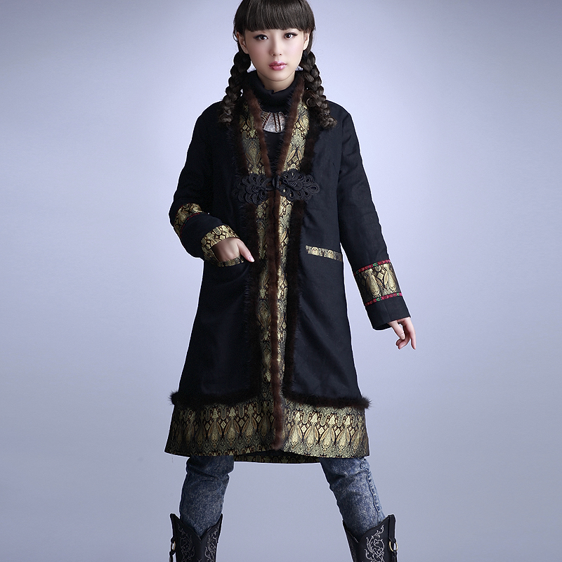 DEMONSTYLE Original design women's wadded jacket autumn and winter long-sleeve cotton-padded jacket outerwear