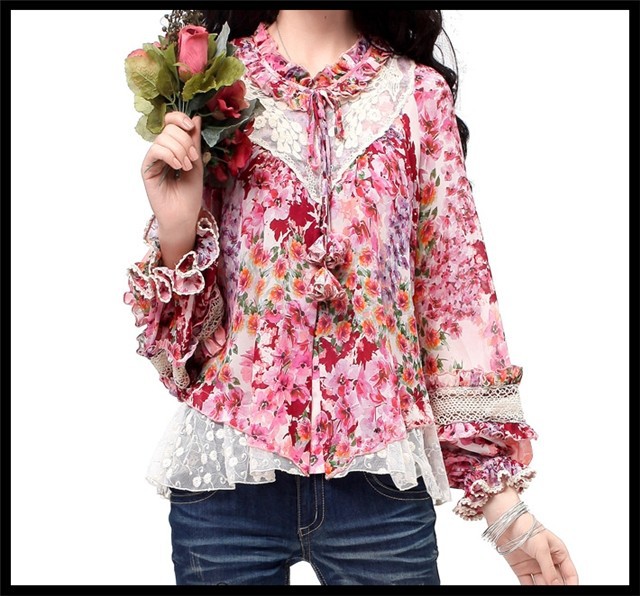[DEMONSTYLE]Spring new arrival Women's blouse,lady's brand blouse/shirt original design SA11139C