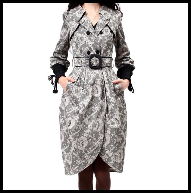 DEMONSTYLE Spring New arrival women's fashion trench,lady's coat, FA10032C