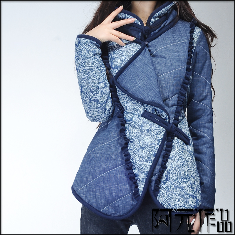 DEMONSTYLE thickening cotton-padded jacket medium-long cotton-padded jacket slim outerwear women's wadded jacket
