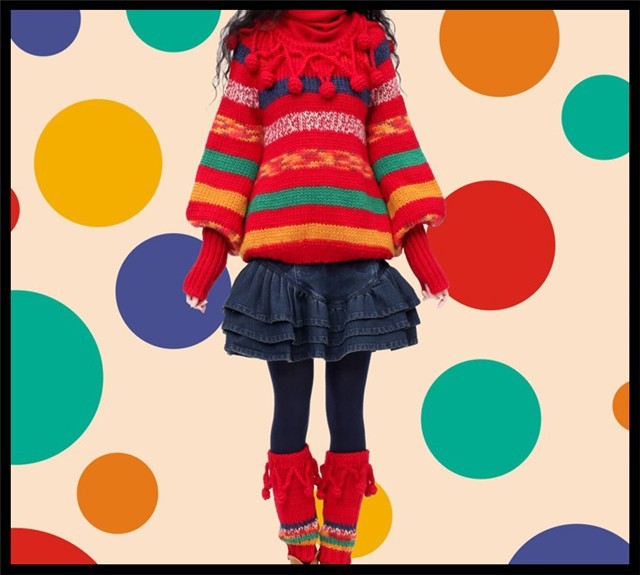 [DEMONSTYLE]Winter item long sleeve knitwear,women's 100%wool sweater YB11725D