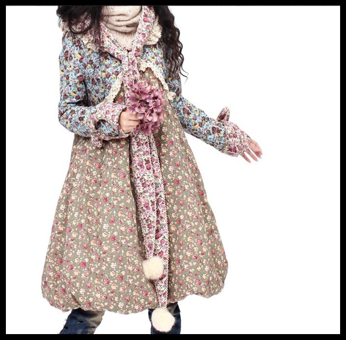 DEMONSTYLE Winter New arrival women's overcoat ,lady's cotton padded coat, A09860
