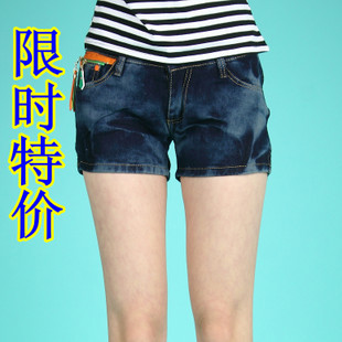 Denim shorts women's summer loose denim shorts