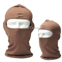 Design Simple Pure Color Outdoor One Hole Face Mask (Brown) Free Shipping