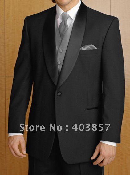 Designer Wedding Suit  Fashion Wedding Suit Custom Wedding Suit Black Suits Free Shipping 298