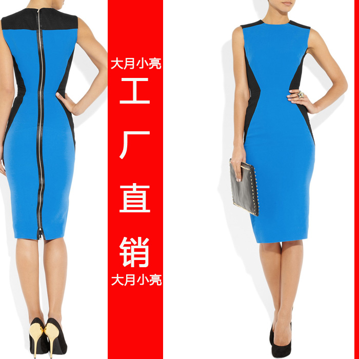 Desinger 2013 spring and summer victoria beckham slim hip slim  dress for women sexy club wear