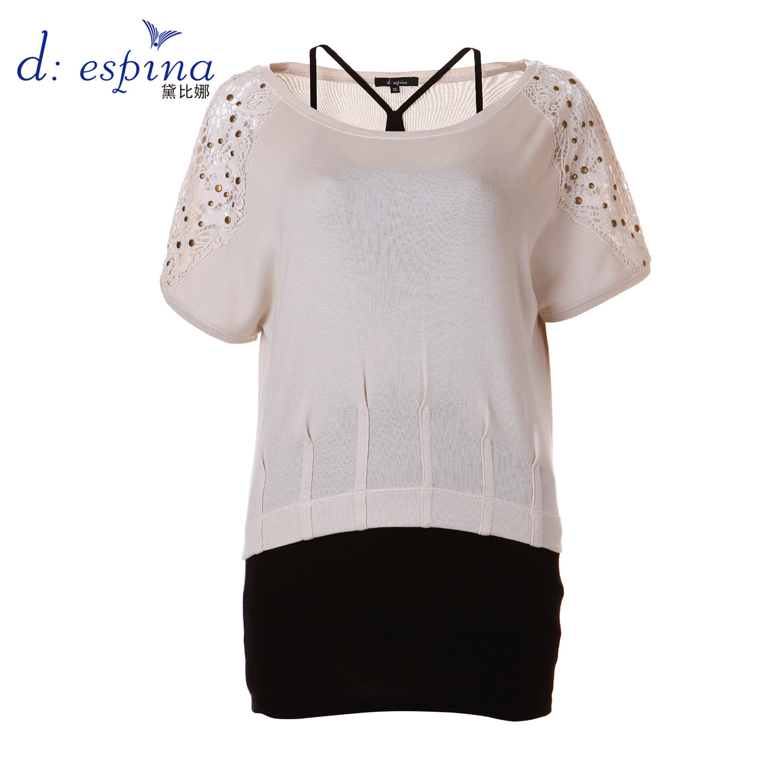 Despina 2012 lace rivet decoration twinset e1bts4b02