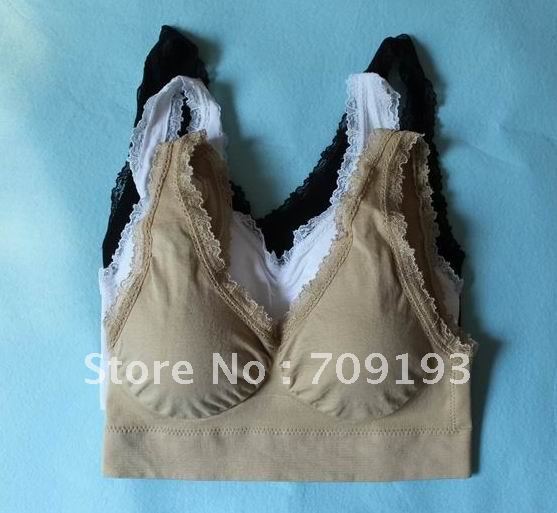 DHL/EMS free shipping 150pcs/lot (3pcs/box) Lace Genie Bra with pads OPP Bag package