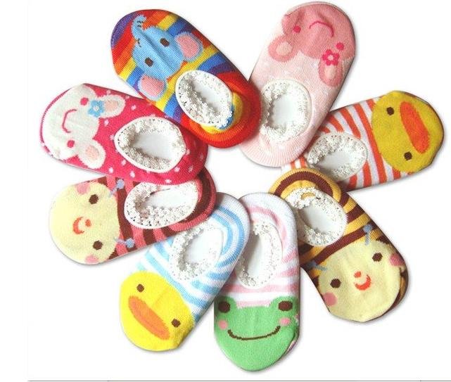 DHL/EMS Free Shipping 500pairs Cute! BUSHA Nonskid baby socks - Nonslip Toddler Footgear Baby Shoe Sock baby booties sox