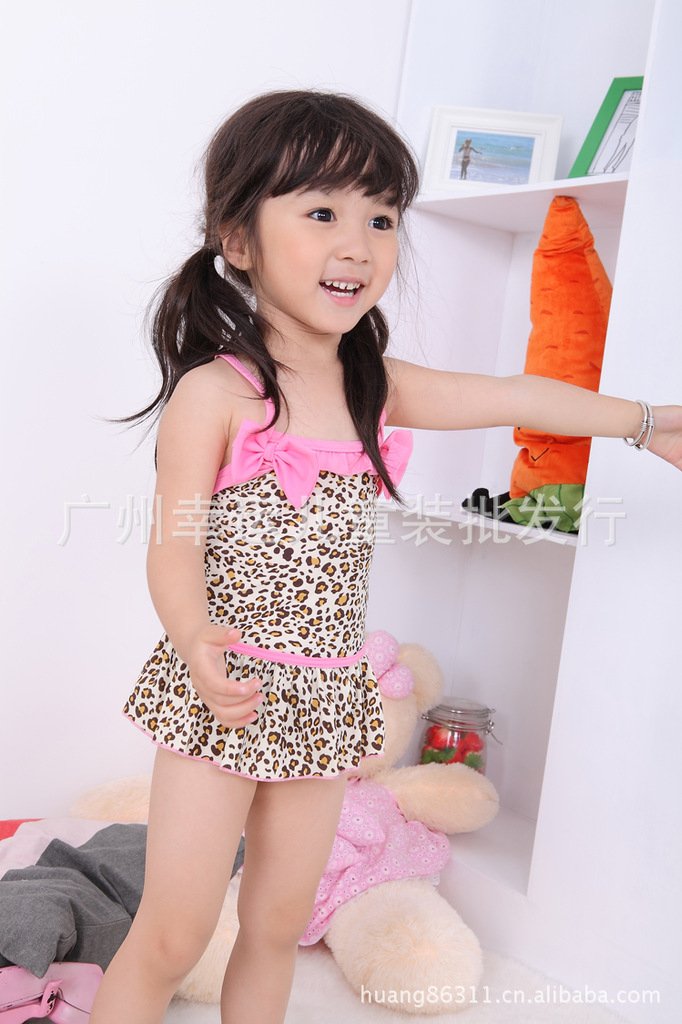 DHL/EMS Free Shipping10pcs/lot first-class quality baby girl Leopard animal print swimwear child swimsuit baby swimming swimsuit