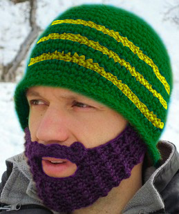 DHL/fedex free shipping Hot sale new fashion Knitted Beard Hat cap beanies