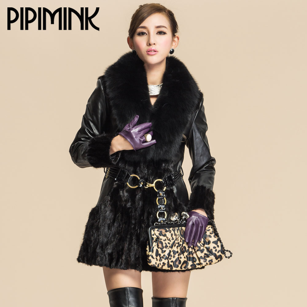 DHL free 2012 women's slim fur coat pc019