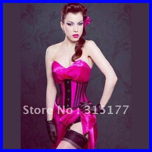 DHL Free shipping 2012 Fashion Corset for women Wholesale 10pcs/lot Sexy underwear Timeless Trends Pink Underbust Corset 5121
