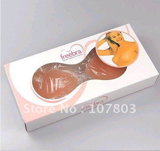DHL Free Shipping 40pcs/lot Wholesale Silicone Invisible Bra Freebra Free Bra As Seen On TV ( Normal and Thick types)