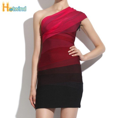 DHL Freeshipping 2012 New arrival Women's Noble sexy one shoulder Bandage Dress Celebrity Cocktail Party Evening Dresses