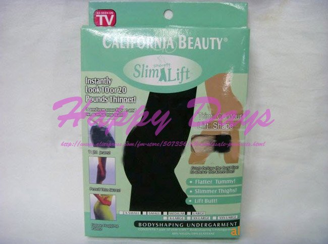 DHL High Quality California Beauty Slim N Lift Body Shaping Under Garment Slimming Pants With Retail Box 200pcs