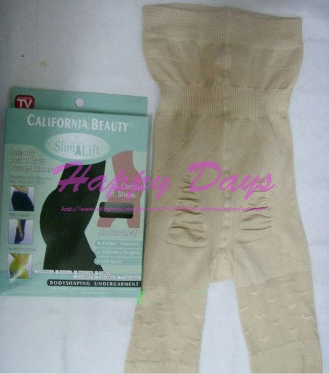 DHL High Quality California Beauty Slim N Lift Body Shaping Under Garment Slimming Pants With Retail Box 500pcs