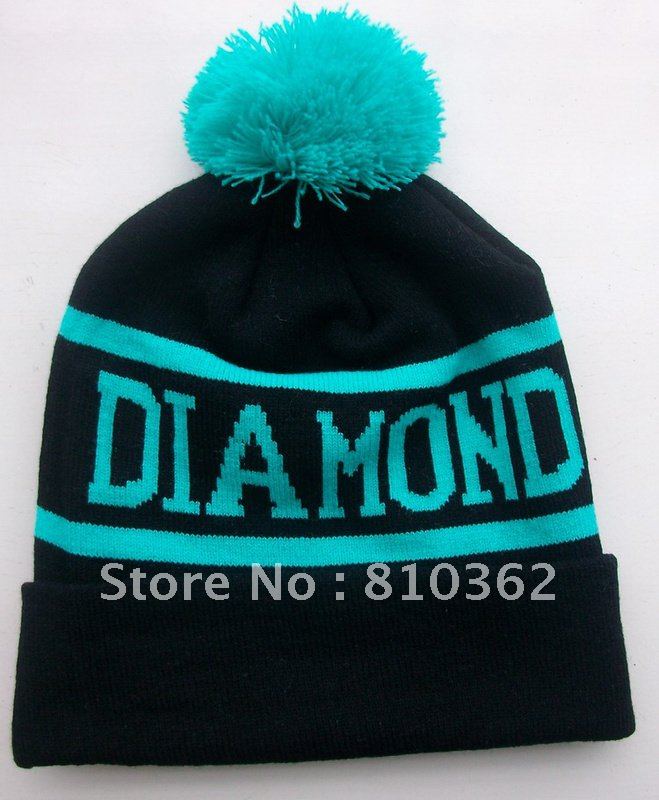 DIAMOND  Beanie ,winter pom beanies,20 pcs/lot mixed order and free shipping  knit  hats skullies