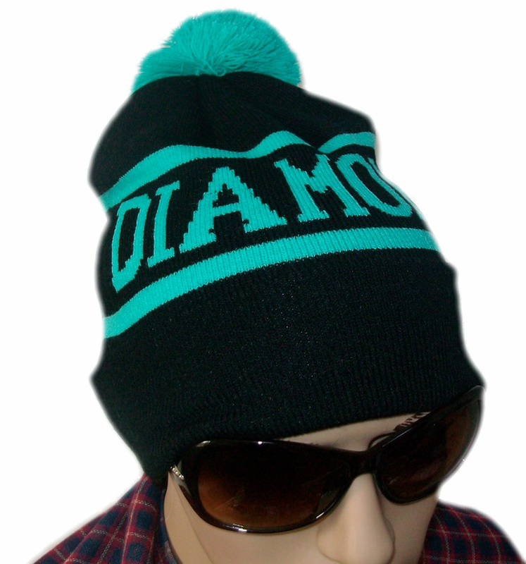 diamond hats Skullies & Beanies FUCKDOWN Beanie Diamond Basketball hats  wool winter knitted caps and hats for man and women
