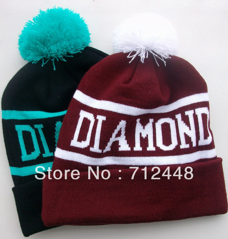 DIAMOND SUPPLY CO BEANIE HATS,New winter knitted hats,Supreme VSVP Stussy ILLEST COMME DES FUCKDOWN Beanies cap,free shipping