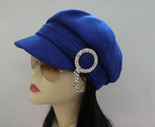Diamond woolen octagonal hat female summer white b09016 beret