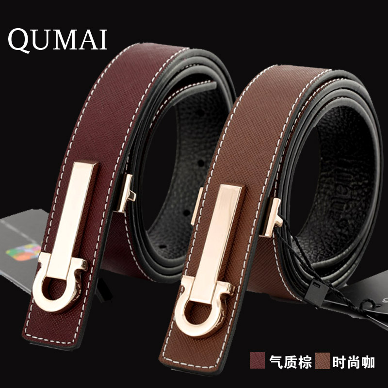 Dianthus belt women's fashion genuine leather strap Women genuine leather belt all-match wide belt