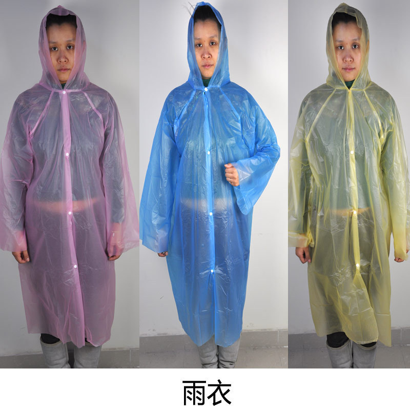 Disposable outdoor raincoat hiking travel donkey ride poncho