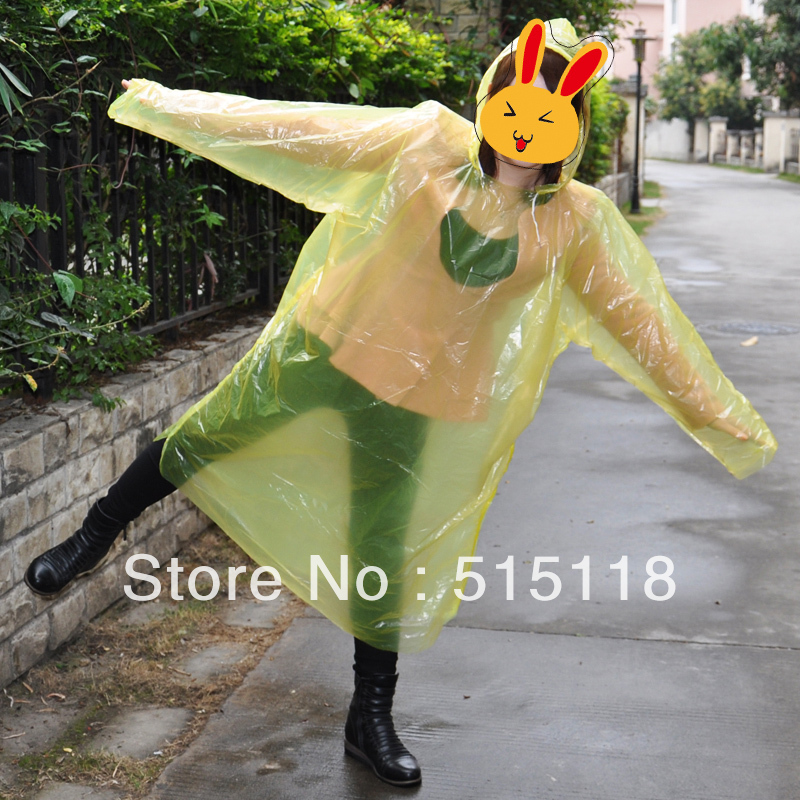 Disposable raincoat thickening 70 poncho rain gear travel outdoor products