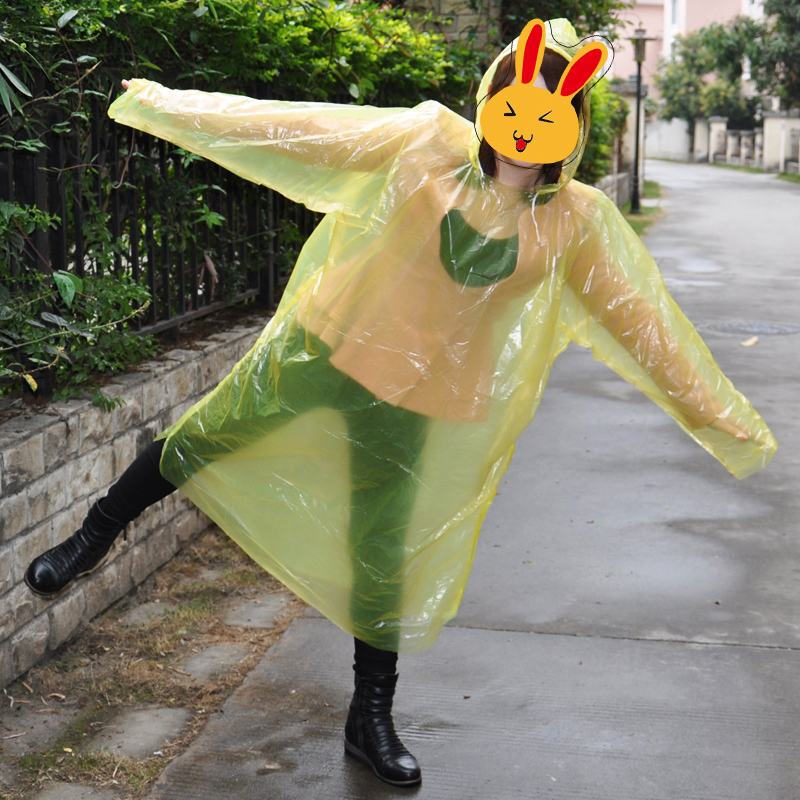 Disposable raincoat thickening 70 poncho rain gear travel outdoor products