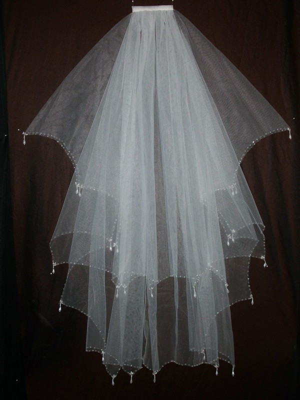 Distinguished Charming Bride Bridesmaid Accessories Veil Comb White