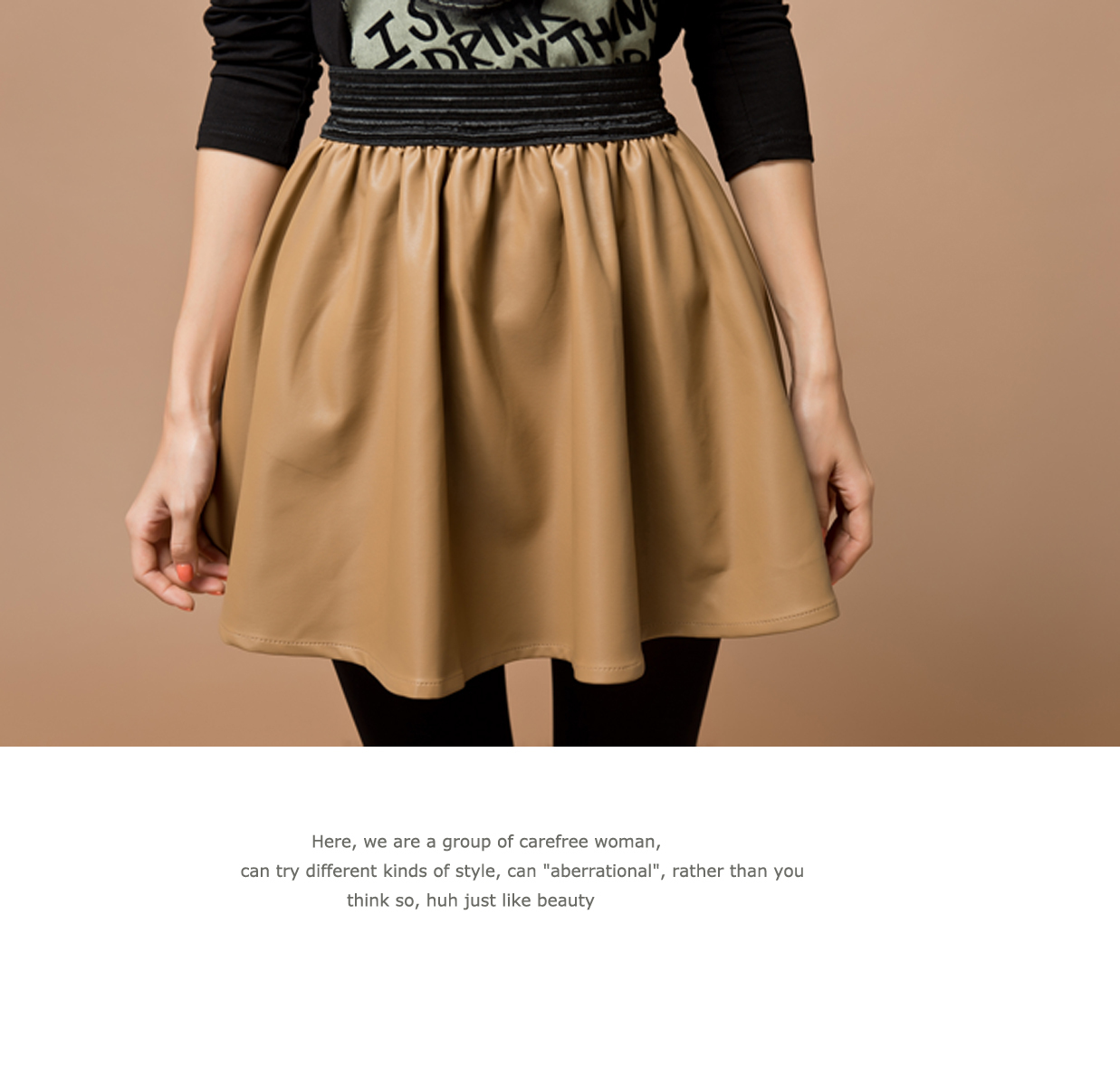 Divance2012 autumn and winter fashion vintage leather short skirt 100923