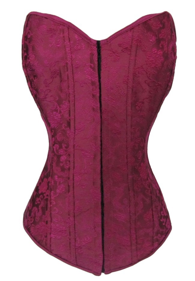 Dl Wine red print royal beauty care shapewear slim vest 5193