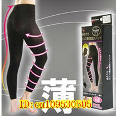 Do promotion! Free Shipping Black  L~LL Size Cropped Control Panties Slmming Leggings  Abdomen In * Lift Buttocks * Slim Legs