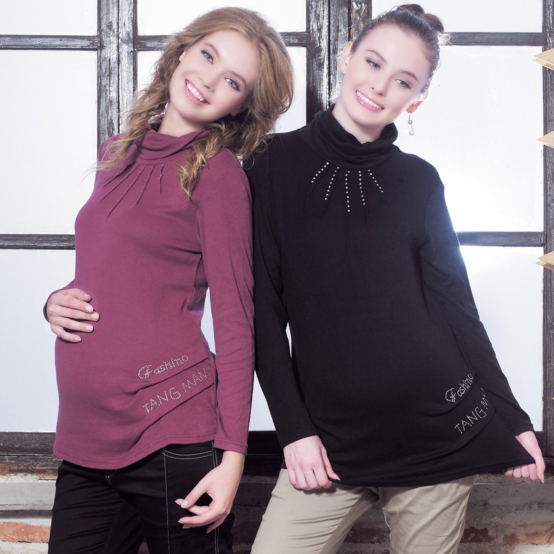 Don cotton - 3207 autumn and winter maternity clothing plus size fashion basic shirt sweater maternity top