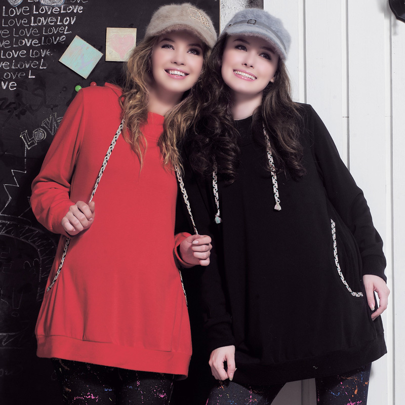 Don cotton cb28 maternity clothing casual sports with a hood maternity top