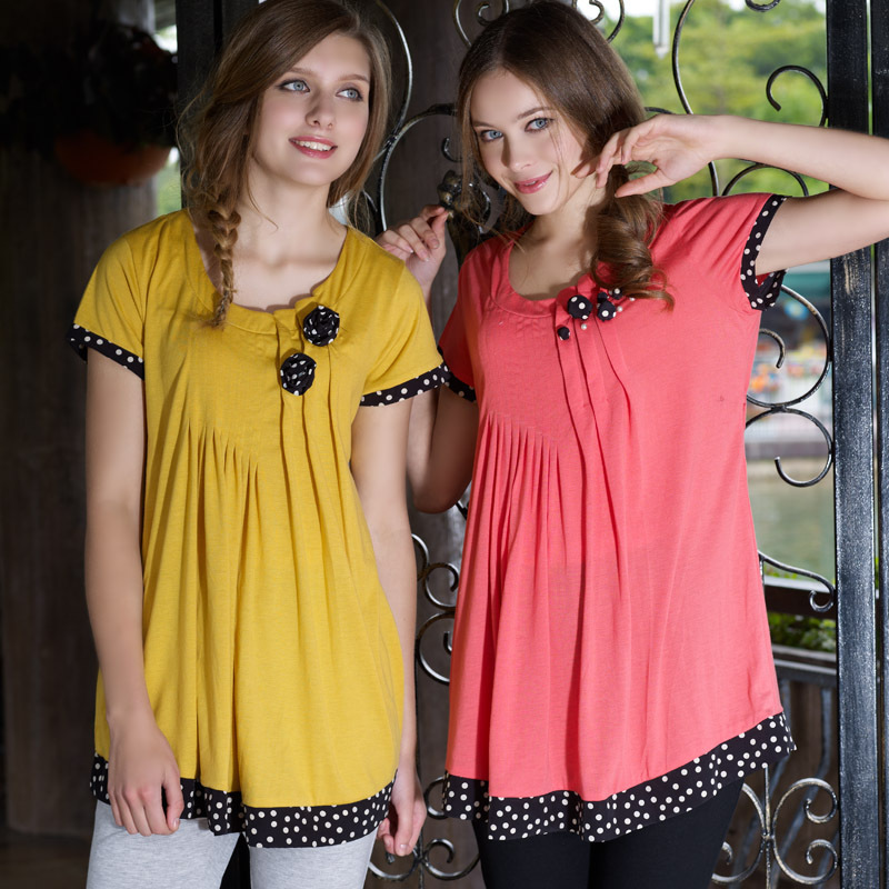 Don cotton - db32 summer maternity clothing maternity brief beautiful fashion casual top